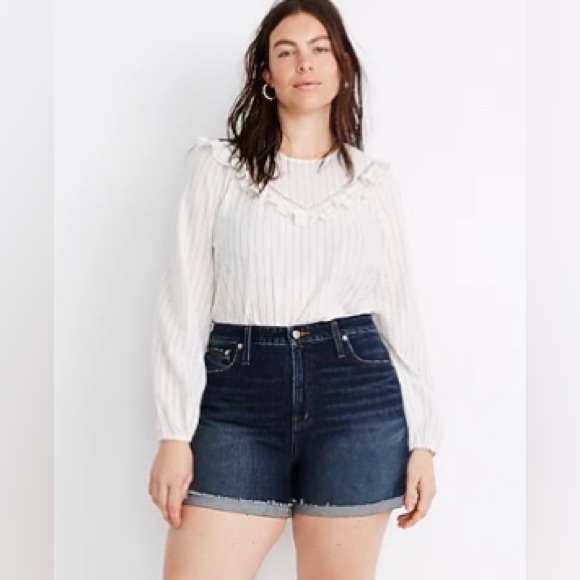 Madewell Pants - Madewell Curvy High Rise Denim Shorts Size 31